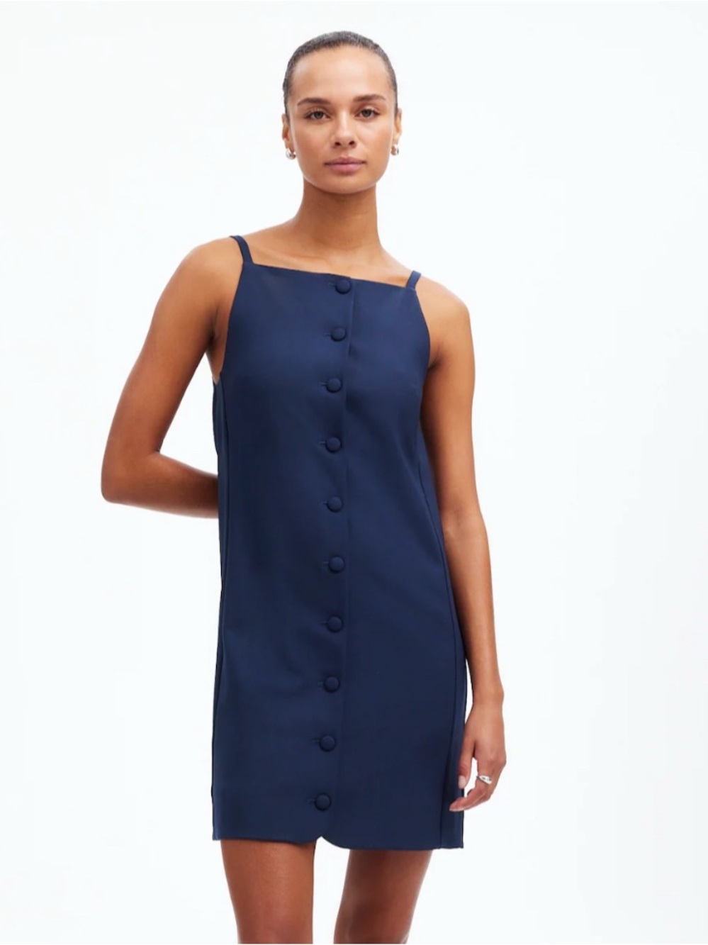 NWT High-Neck Sleeveless Vest Mini Dress
Women’s size 6